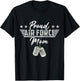 Proud Air Force Mom Military US Air Force Family Matching T-Shirt - T-Shirt | Black