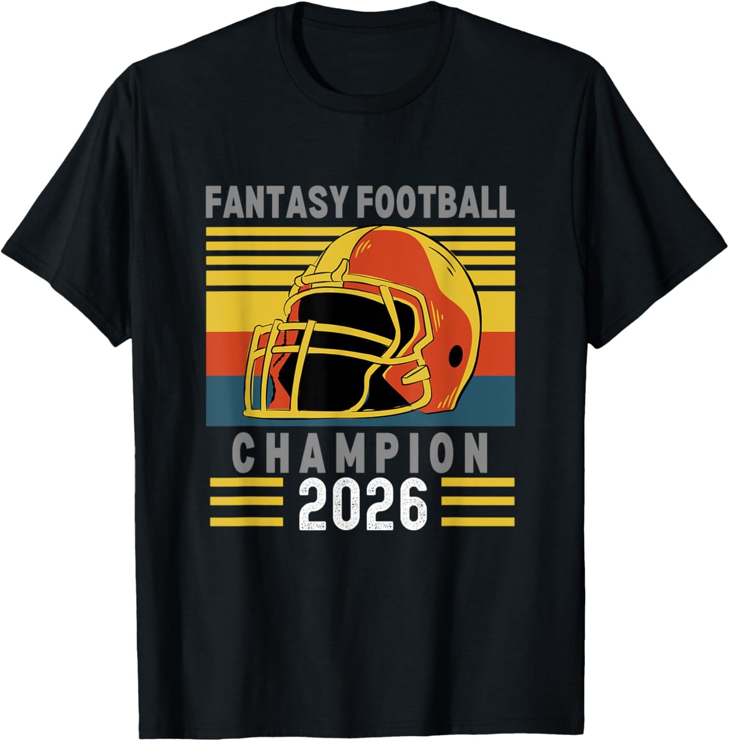 Fantasy Football 2026 League Champion Winner, 2026 FFL Champ T-Shirt - T-Shirt | Black