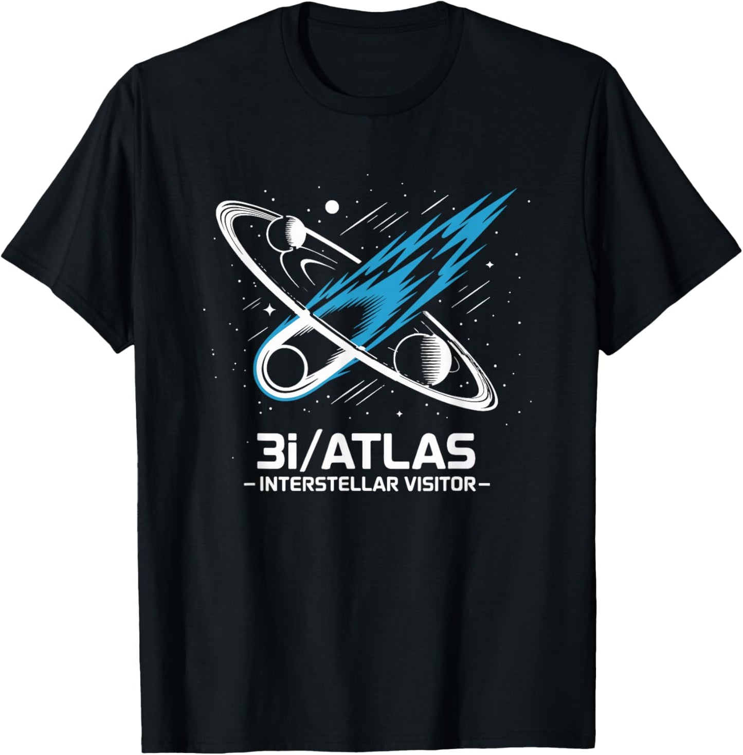 3I Atlas Interstellar Comet 2025 Space Astronomy Design T-Shirt - T-Shirt | Black