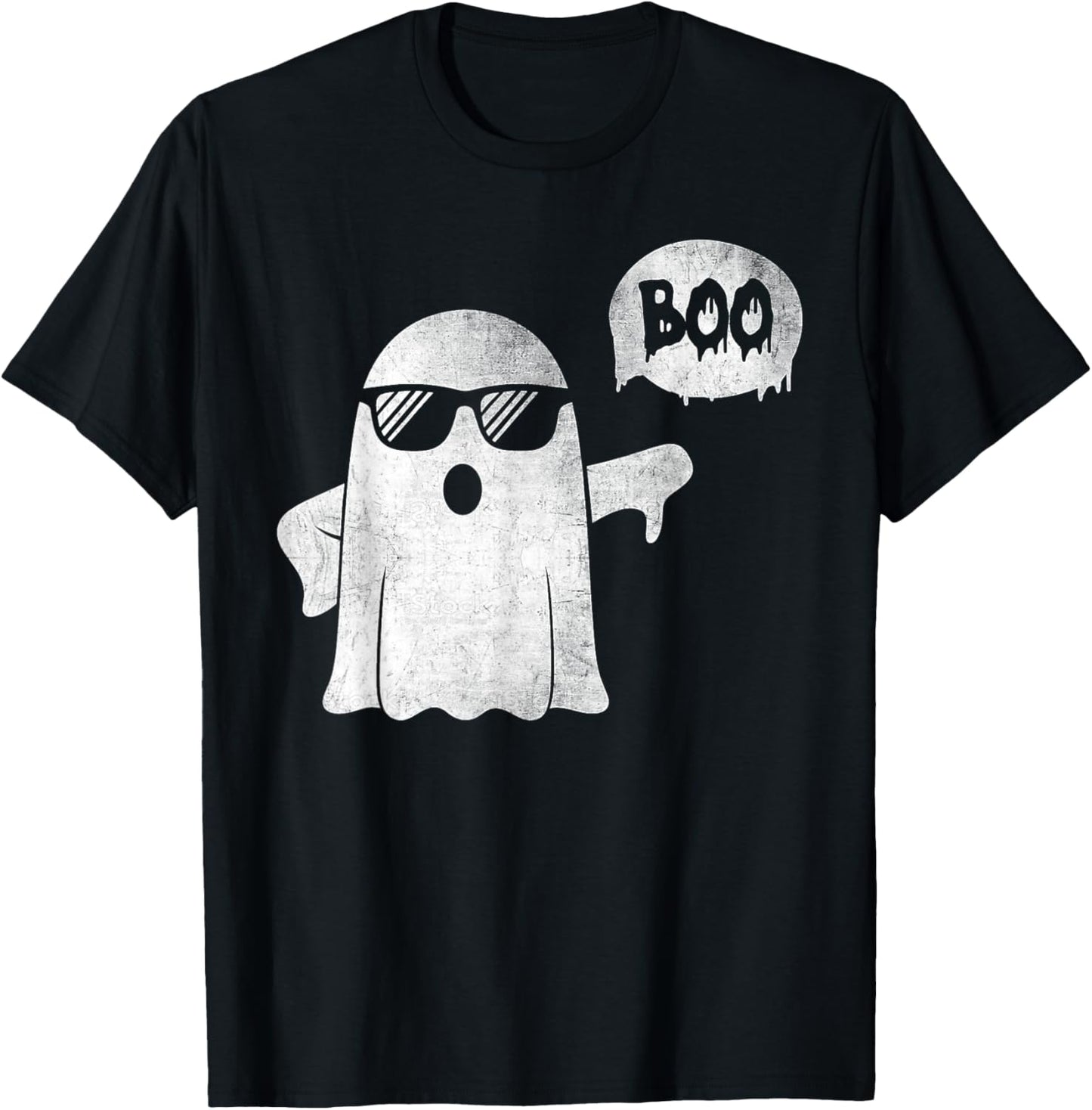 Thumbs Down Boo Ghost Funny Halloween Spooky Boo Men Women T-Shirt - T-Shirt | Black