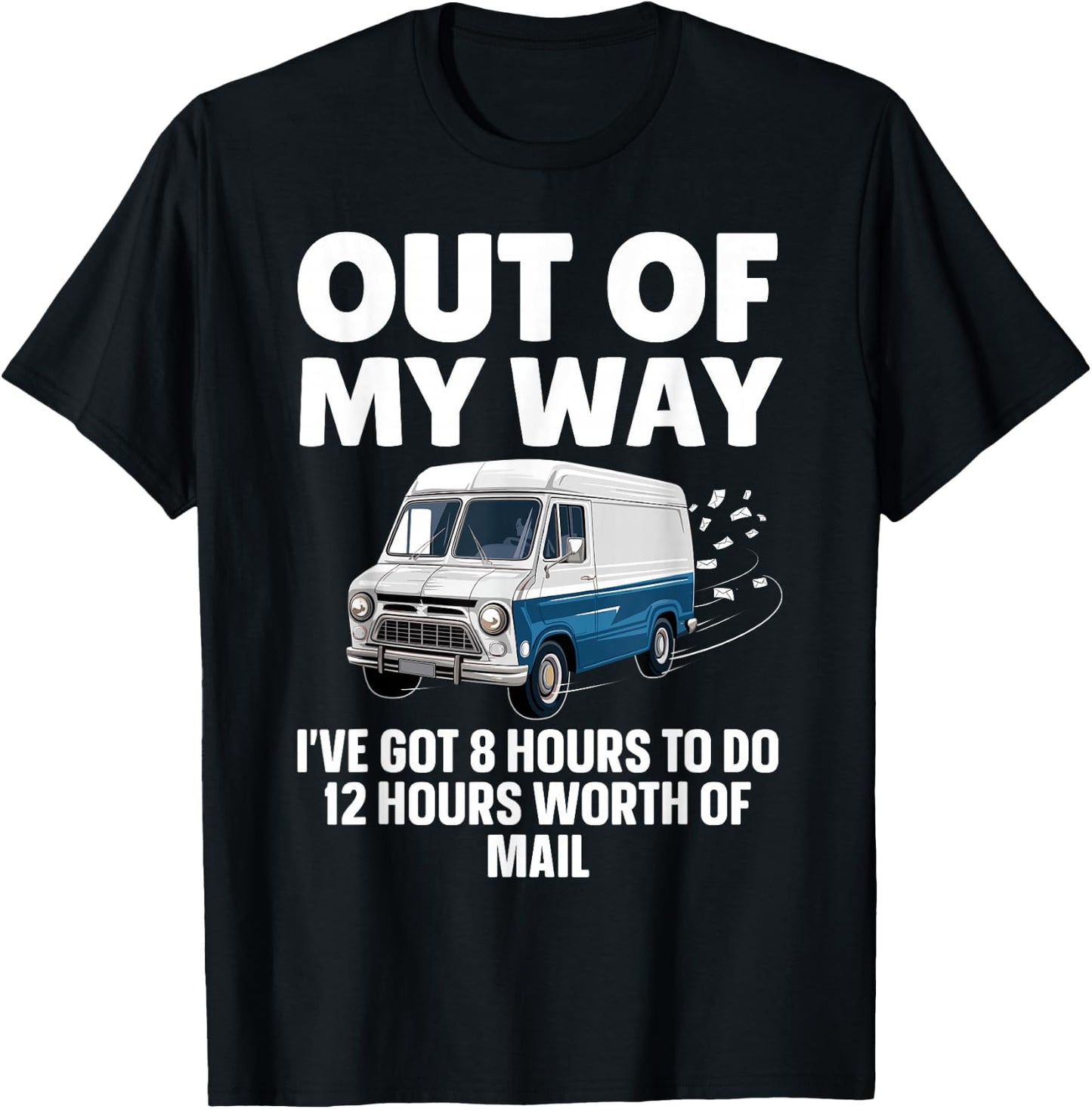 Funny Mailman Art Women Mail Carrier Postal Worker T-Shirt - T-Shirt | Black