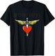 Offizieller Bon Jovi Herzdolch T-Shirt - T-Shirt | Black