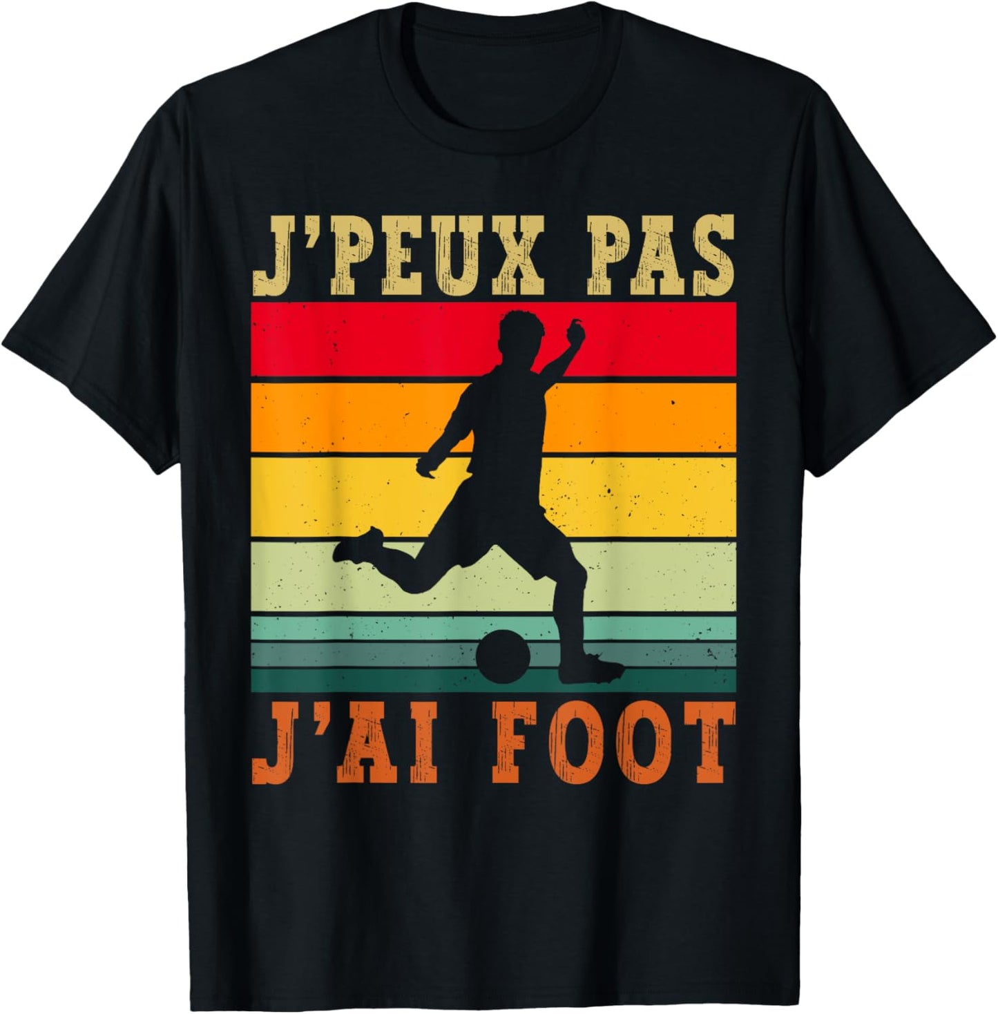 J'Peux Pas J'ai Football Humour Football Player Child T-Shirt - T-Shirt | Black