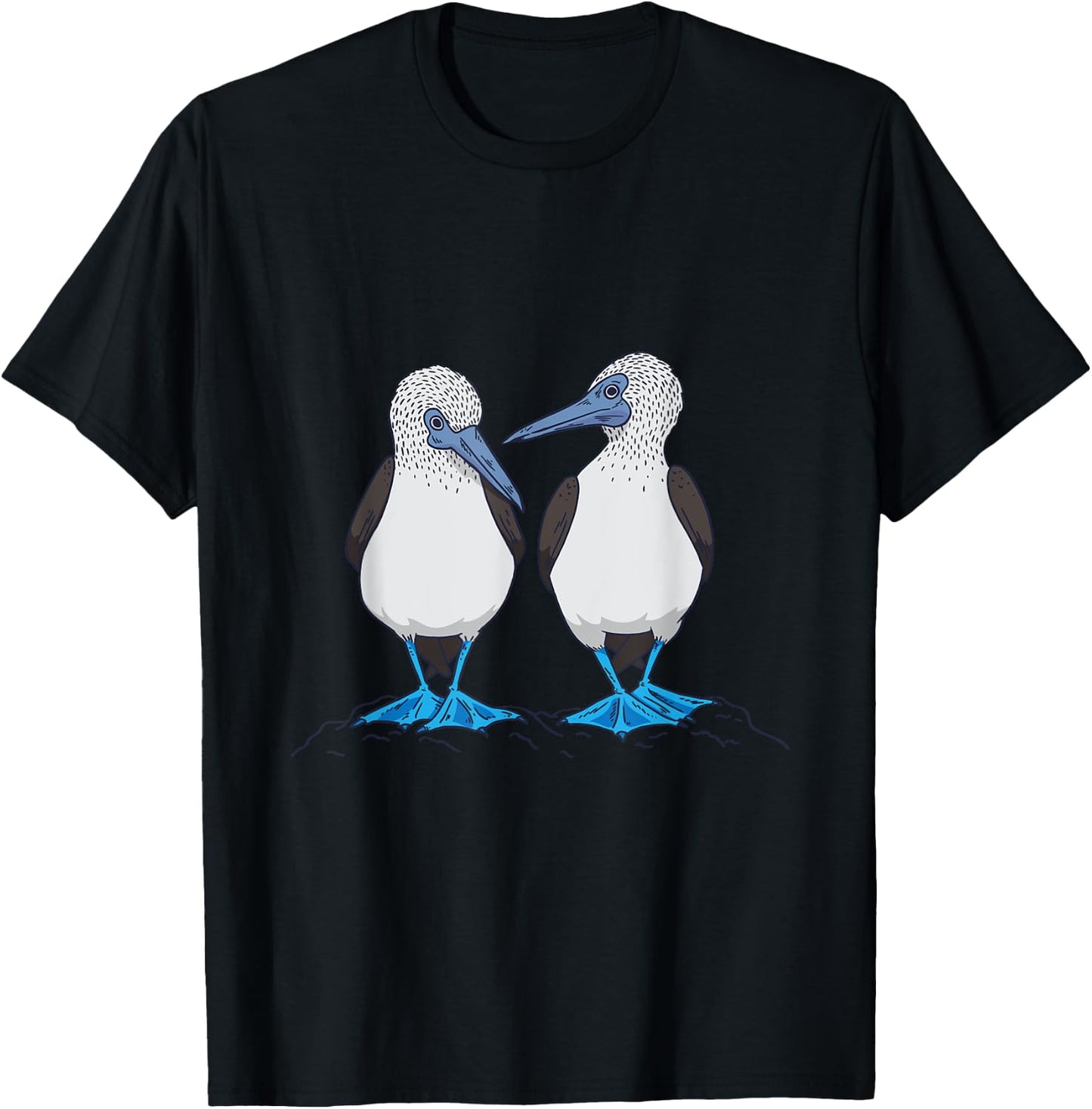 Funny Blue-footed Booby Dancing Seabird Trendy T-Shirt - T-Shirt | Black