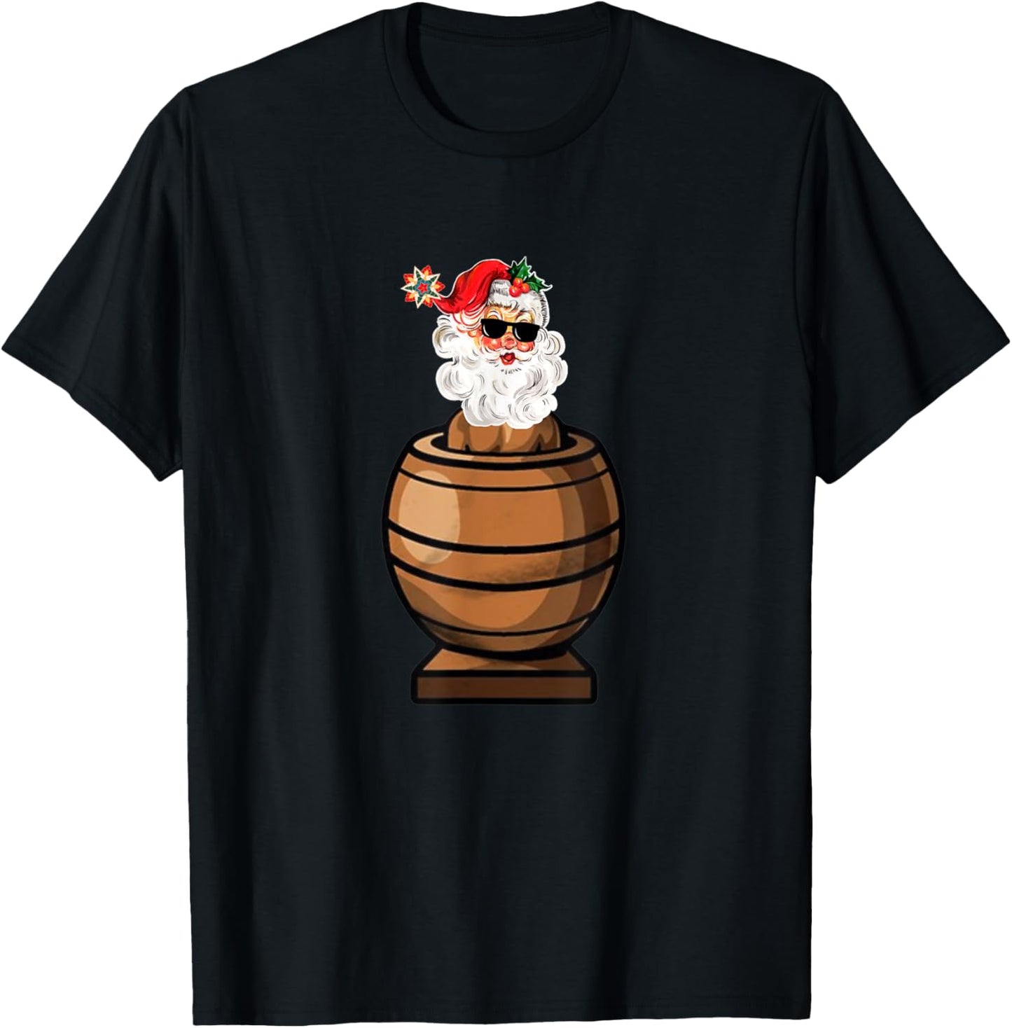 Filipino Barrel Man Christmas Theme Filipino Holiday Gifts T-Shirt - T-Shirt | Black