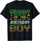 Granny of the Birthday Boy Pixel Gamer Family Love T-Shirt - T-Shirt | Black
