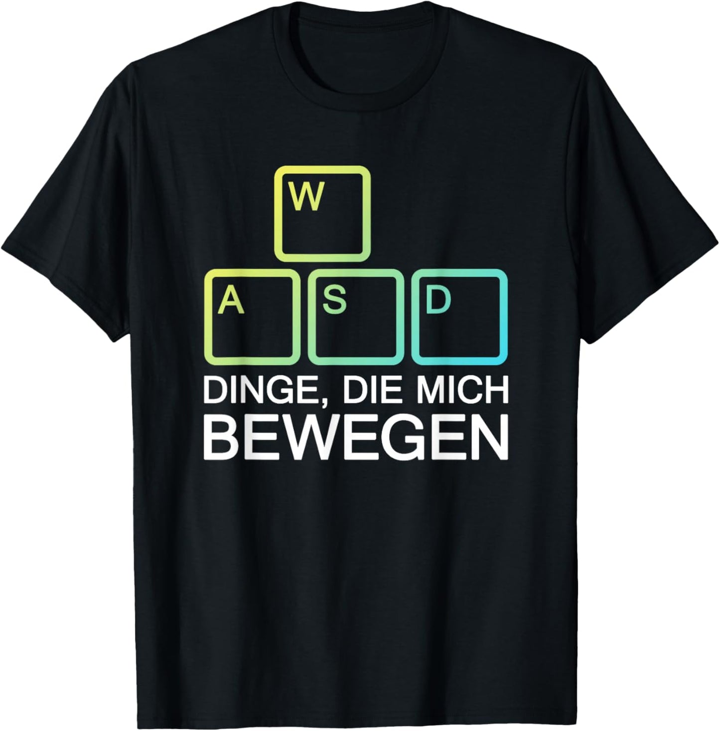 Dinge Die Mich Bewegen WASD PC Gamer WASD T-Shirt - T-Shirt | Black