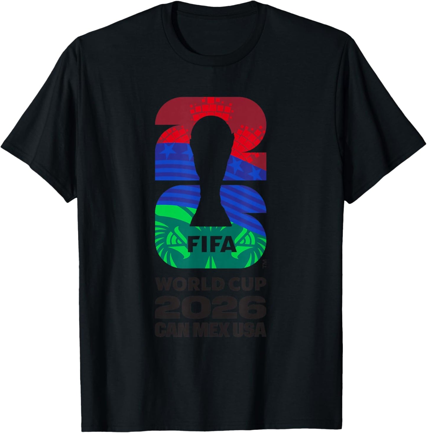 FIFA World CUP26 FIFA Host Country Logo Flags T-Shirt - T-Shirt | Black