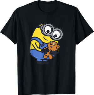 Despicable Me Minions Favorite Teddy Bear Portrait T-Shirt - T-Shirt | Black