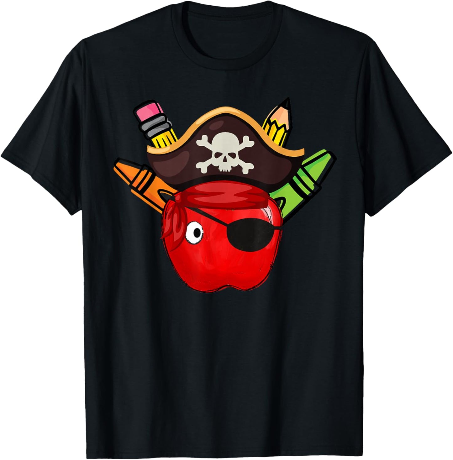 School International Talk Like A Pirate Day Pirate Teacher T-Shirt - T-Shirt | Black