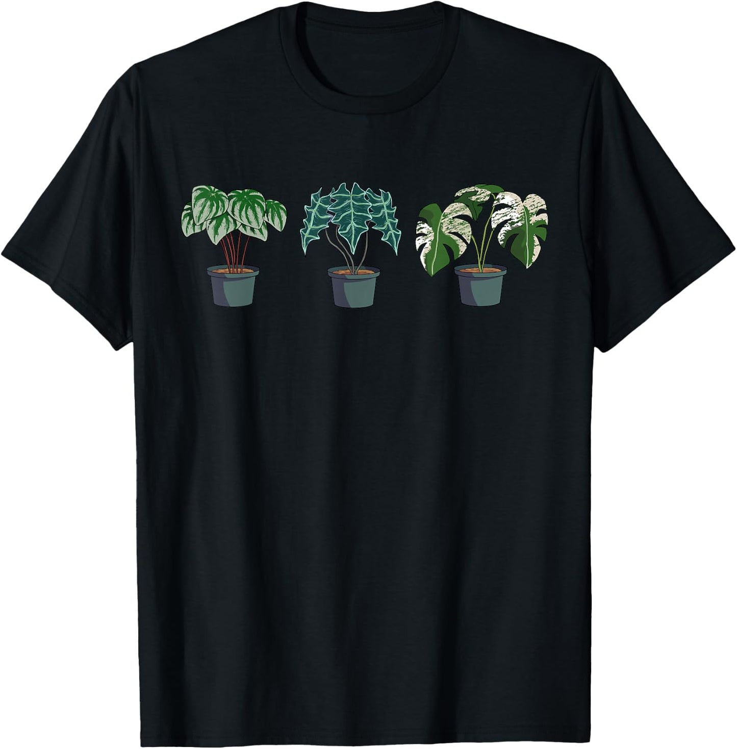 Houseplant Plant Lover Gift Crazy Plant Lady Monstera Mom T-Shirt - T-Shirt | Black