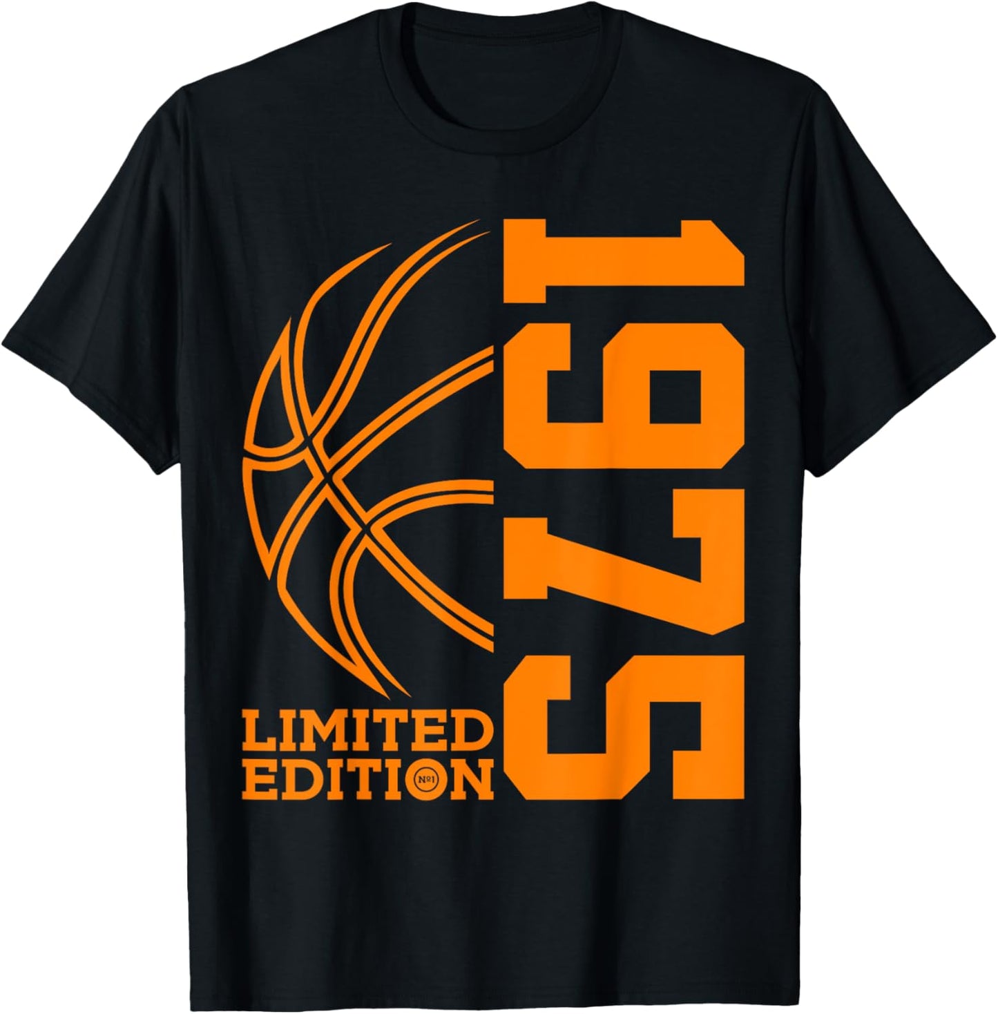 50th BIRTHDAY BASKETBALL LIMITED EDITION 1975 T-Shirt - T-Shirt | Black