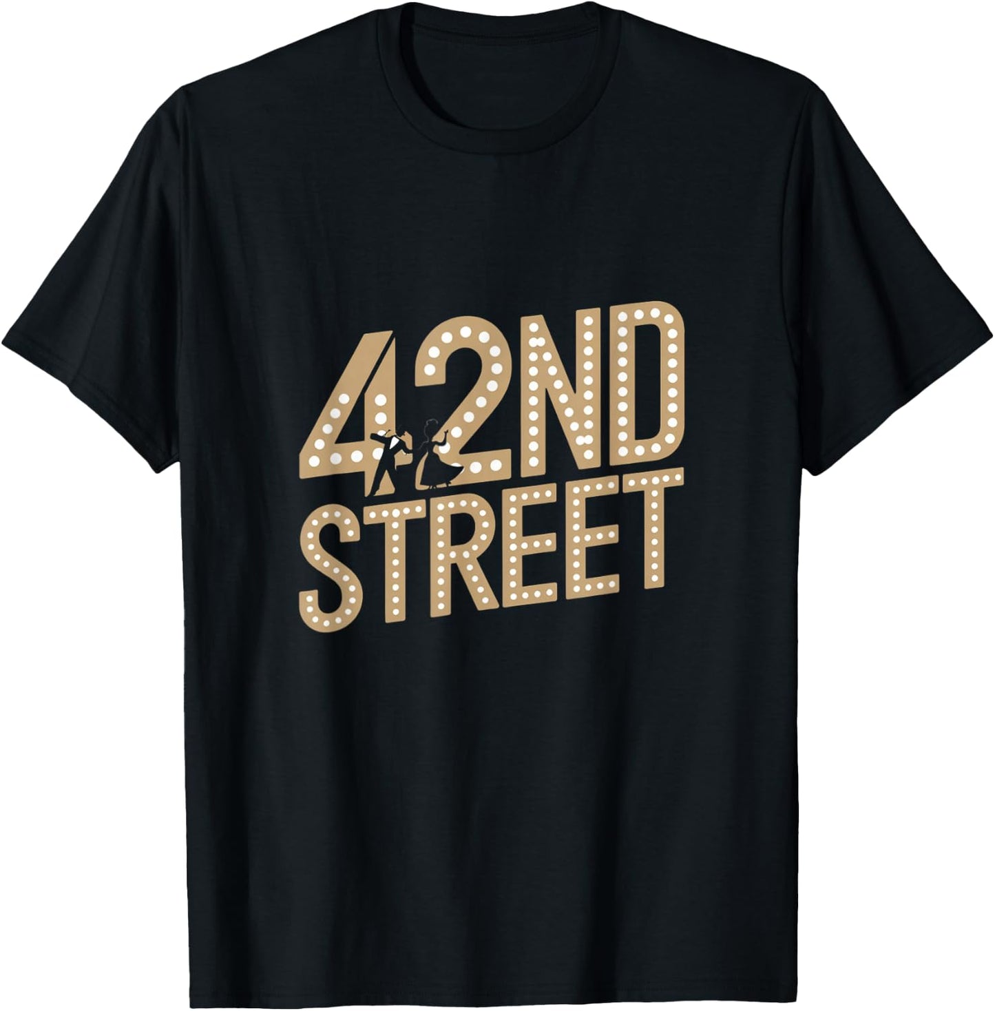 42nd Street Retro Musical Theater Classic Broadway Theatre T-Shirt - T-Shirt | Black