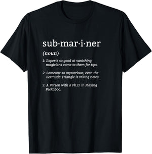 Submariner Definition Submersible Nuclear-powered Submarine T-Shirt - T-Shirt | Black