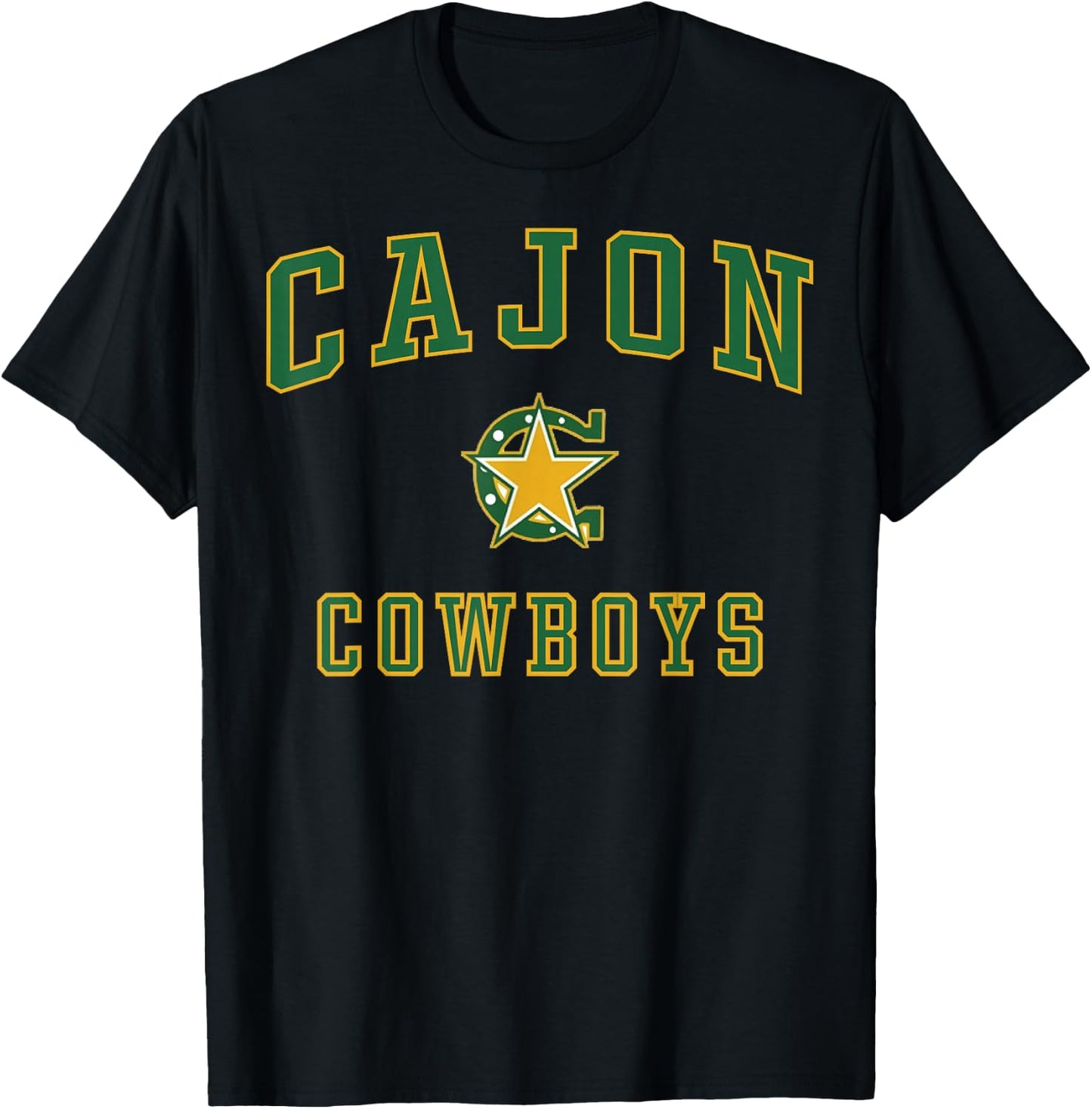Cajon High School Cowboys C1 T-Shirt - T-Shirt | Black