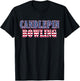 Candlepin Bowling American Flag - Candlepin Bowling T-Shirt - T-Shirt | Black