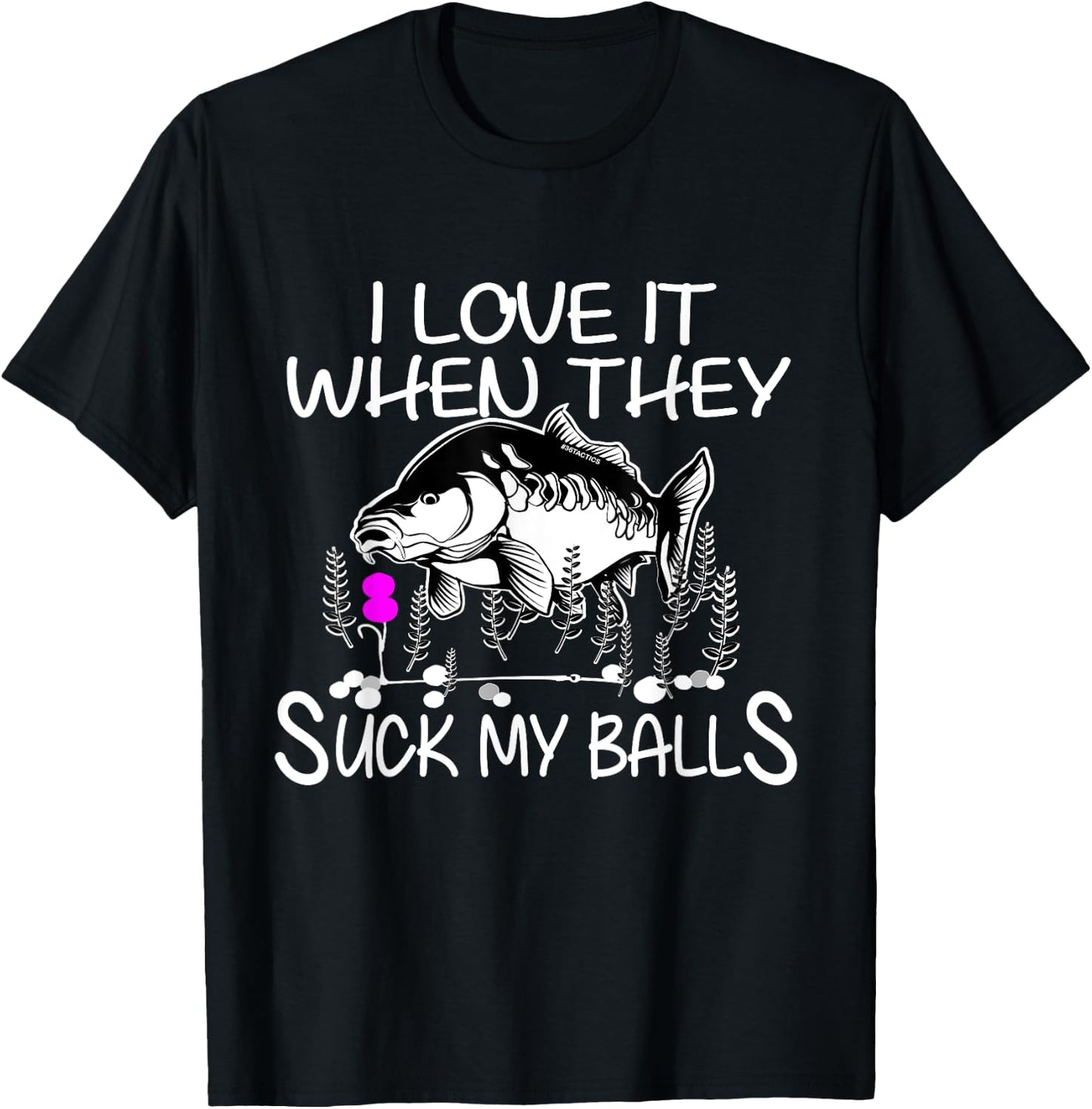 I love it - Carp Fishing Carpfishing Big Carp Angling T-Shirt - T-Shirt | Black