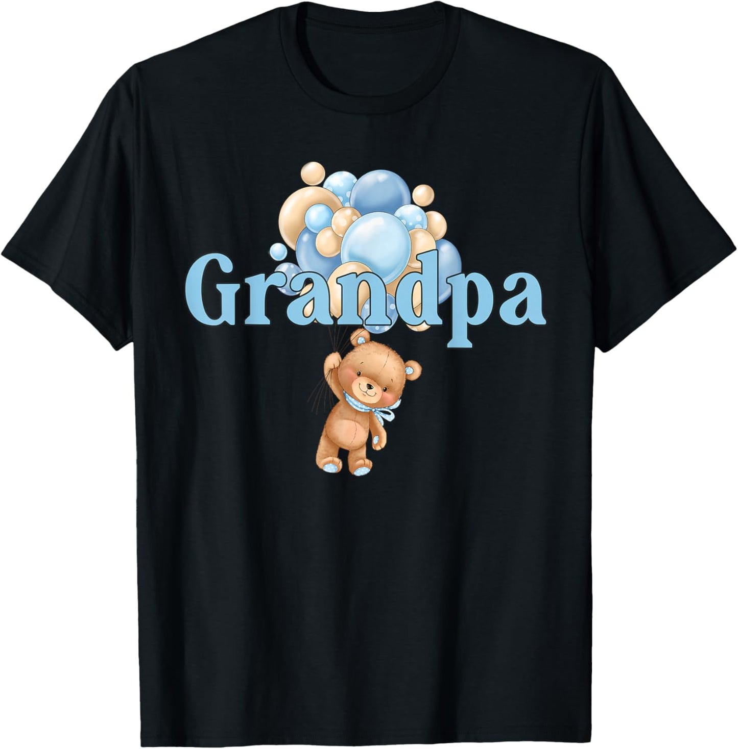 Grandpa Teddy Bear 1st Birthday Boy Family Matching T-Shirt - T-Shirt | Black