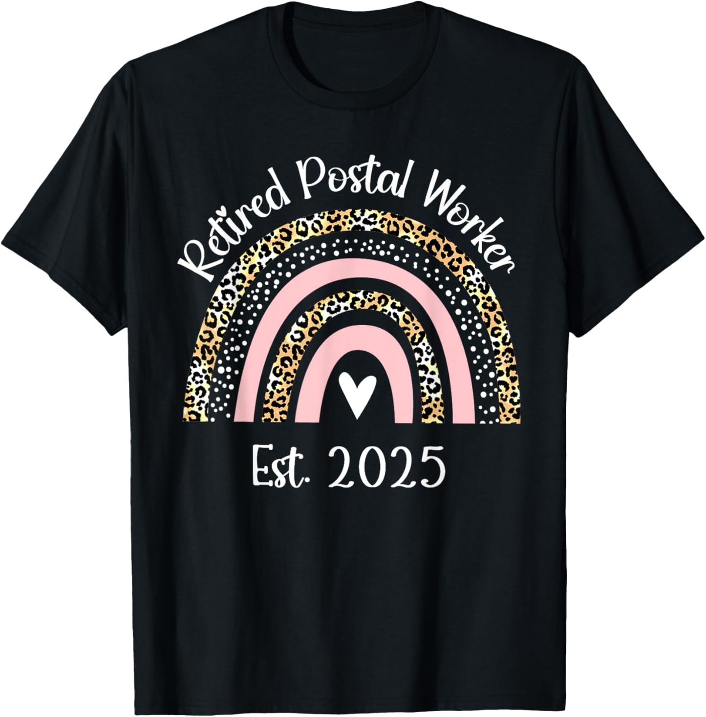 Retired Postal Worker Est 2025 Retirement Women T-Shirt - T-Shirt | Black