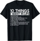 10 Things I Want In Life More Motorcycles - Rider Biker T-Shirt - T-Shirt | Black