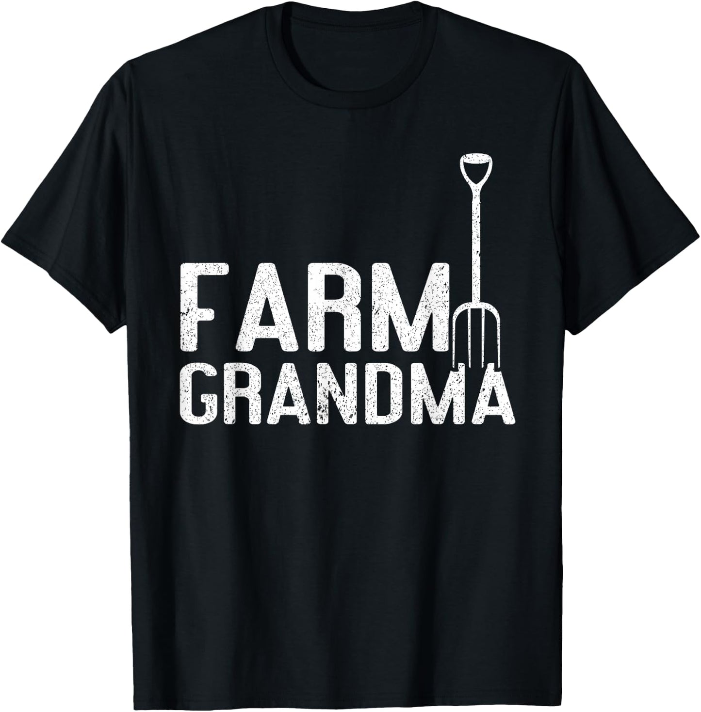 Farm Grandma | Local Farm Lover Funny Farmer Grandma T-Shirt - T-Shirt | Black