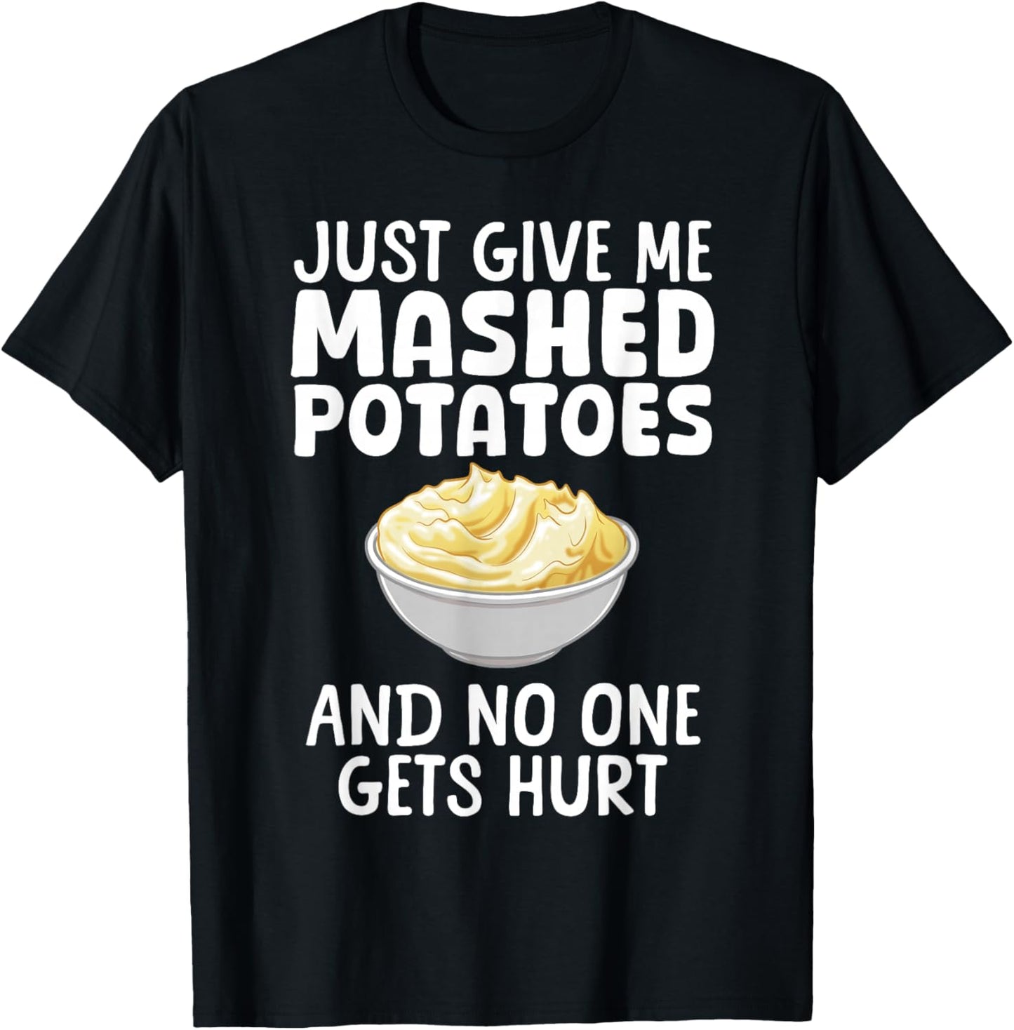 Funny Mashed Potato Design Women Mash Mashed Potato T-Shirt - T-Shirt | Black