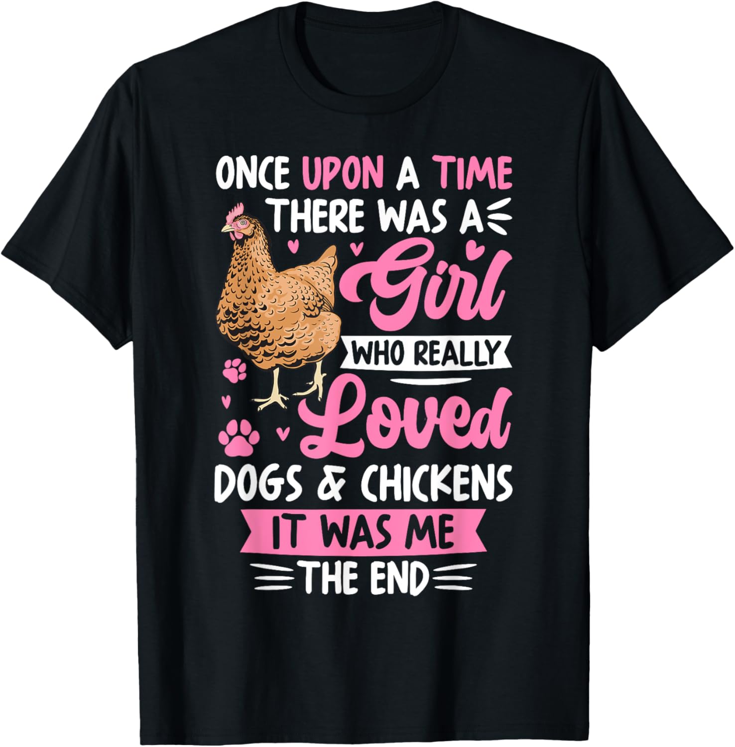 Women Chicken Shirt For Girls Chicken Dog Lover Farmer Kids T-Shirt - T-Shirt | Black
