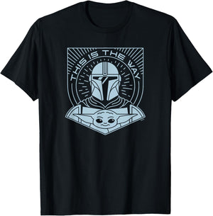 Star Wars The Mandalorian Season 3 Grogu The Way Hyperspace T-Shirt - T-Shirt | Black