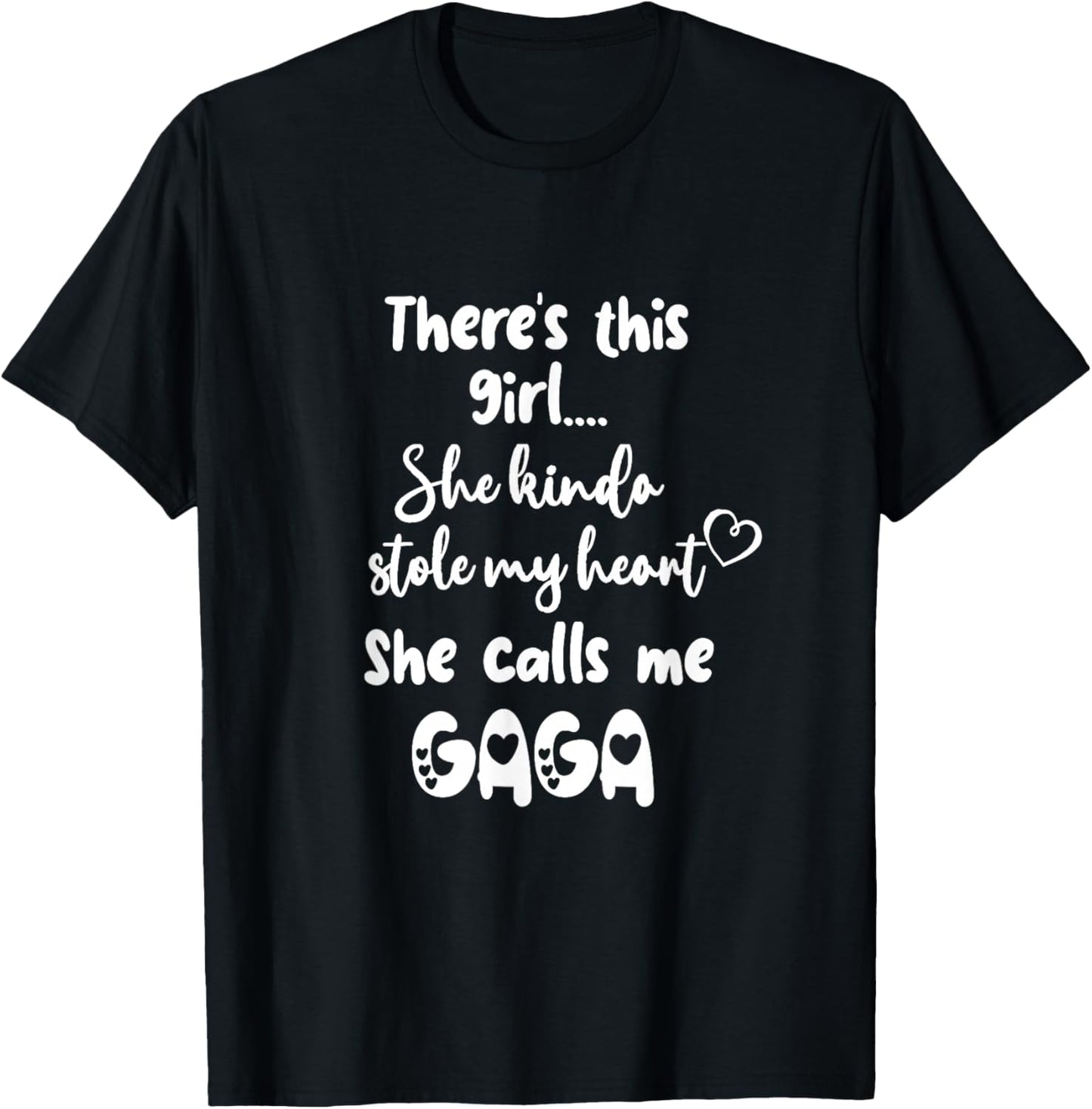 Special Grandma Grandmother This Girl Calls Me Gaga T-Shirt - T-Shirt | Black