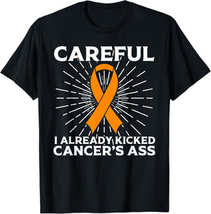 Funny Leukemia Cancer Awareness Gift Women Survivors T-Shirt - T-Shirt | Black