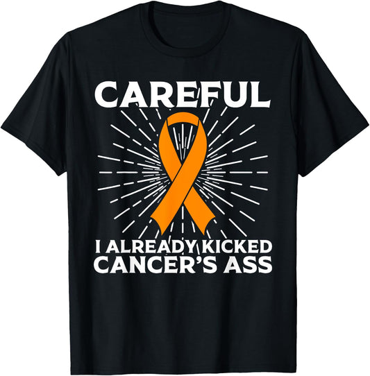 Funny Leukemia Cancer Awareness Gift Women Survivors T-Shirt - T-Shirt | Black