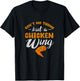 Chicken Wing Ain't No Thing But A Chicken Wing Distressed T-Shirt - T-Shirt | Black
