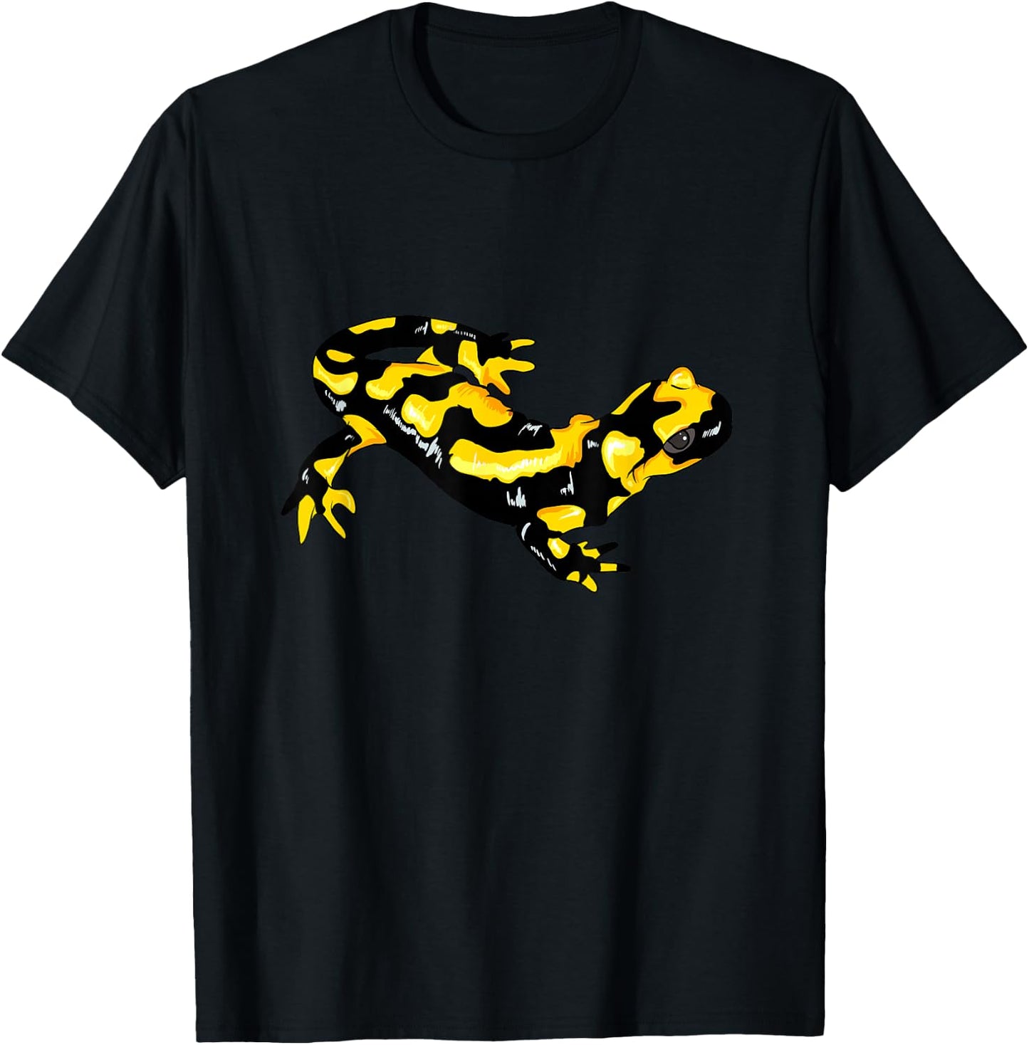 Fire Salamander Amphibian T-Shirt - T-Shirt | Black