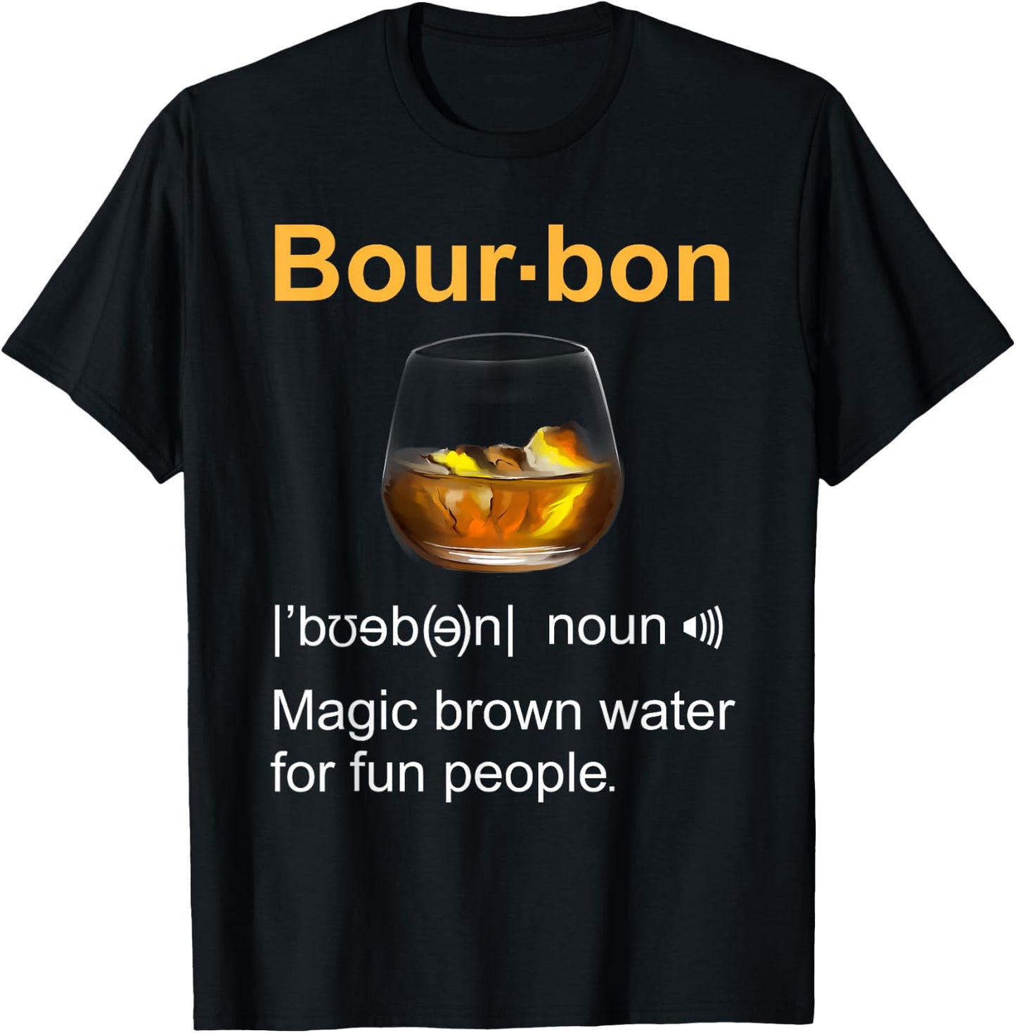Funny Bourbon Drinking Quote Kentucky Gift Women T-Shirt - T-Shirt | Black