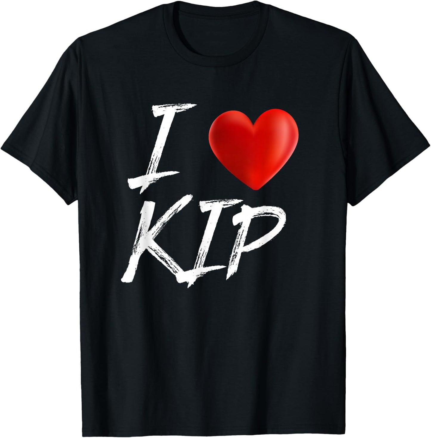 I Love Heart KIP Family Name T Shirt T-Shirt - T-Shirt | Black
