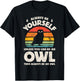 Owl Always Be Yourself Bird Retro 60s 70s Men Women T-Shirt - T-Shirt | Black