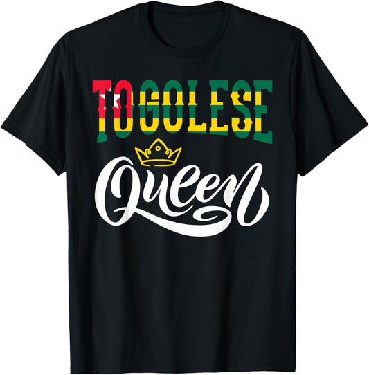 Togolese Queen Togolese Togo Togolese Flag T-Shirt - T-Shirt | Black