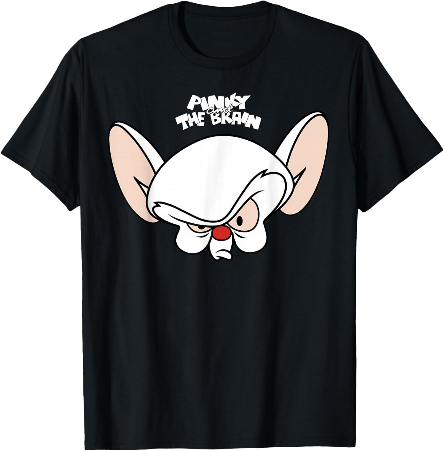 Pinky and The Brain Big Face T-Shirt - T-Shirt | Black