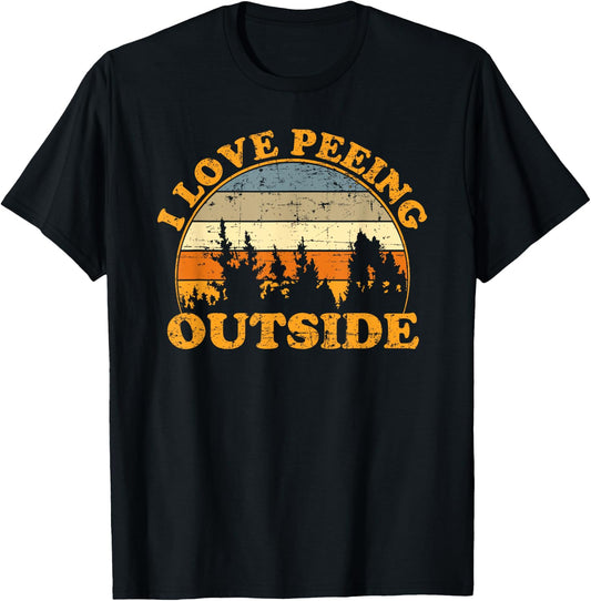 I Love Peeing Outside T-Shirt - T-Shirt | Black