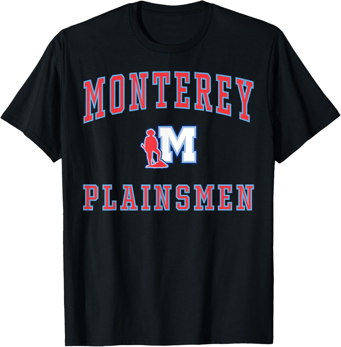 Monterey High School Plainsmen C1 T-Shirt - T-Shirt | Black