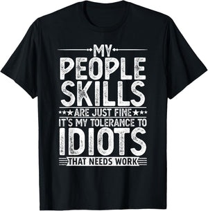 Funny Graphic Women Adult Humour Sarcastic T-Shirt - T-Shirt | Black