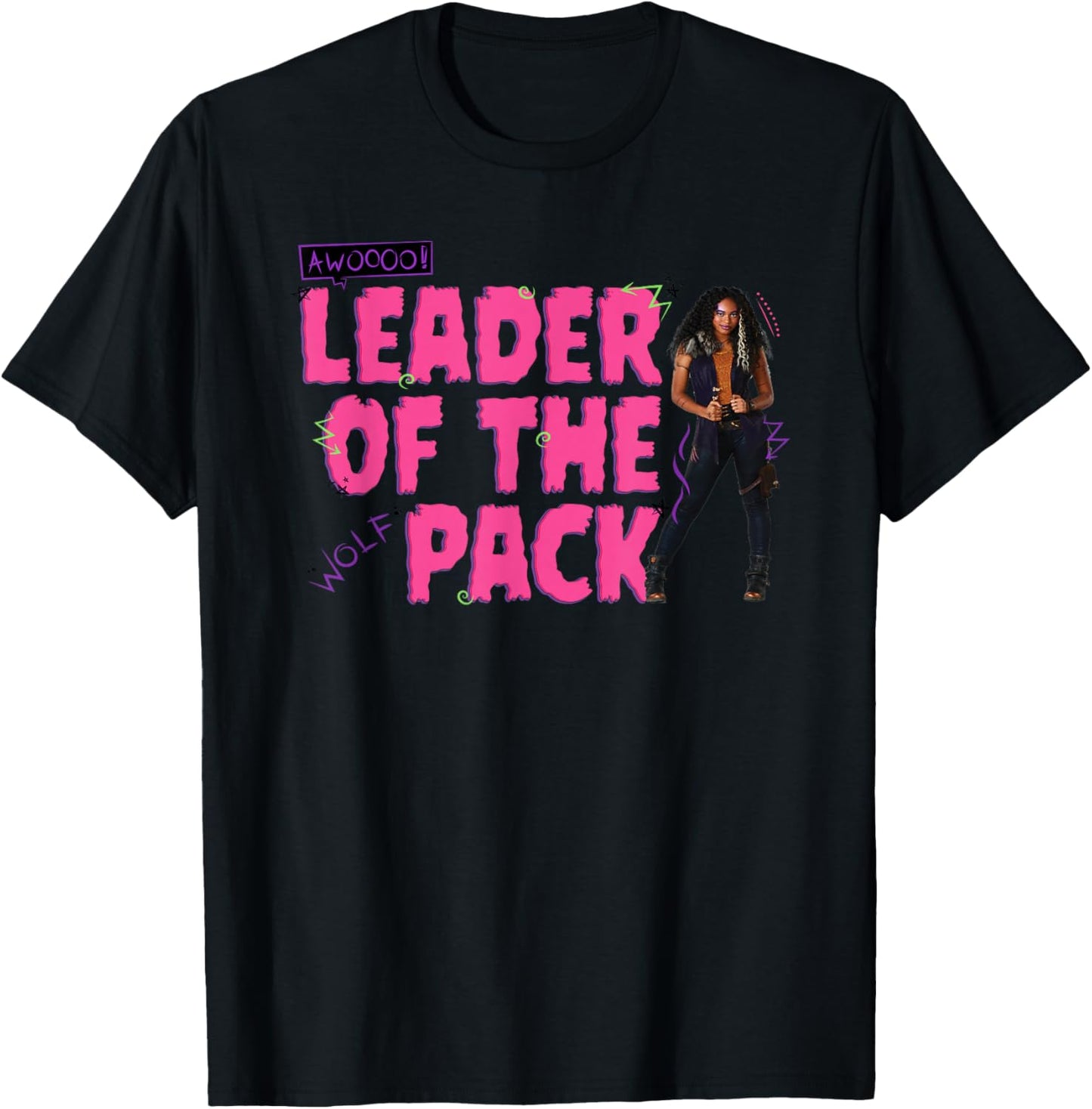 Zombies 2 - Willa Leader of The Werewolf Pack T-Shirt - T-Shirt | Black