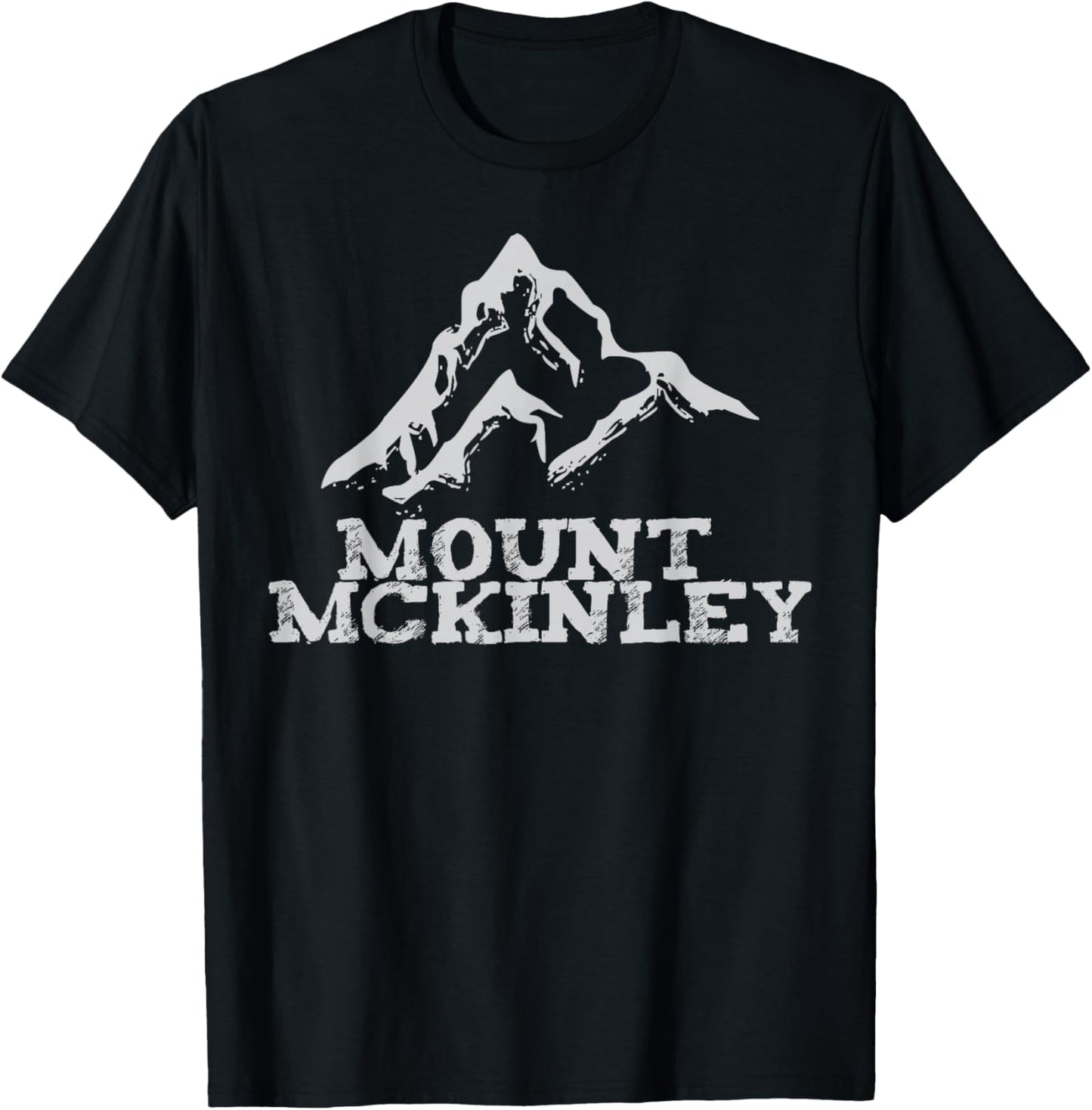 Mount McKinley Hiker Outdoors Camping Nature Hiking T-Shirt - T-Shirt | Black
