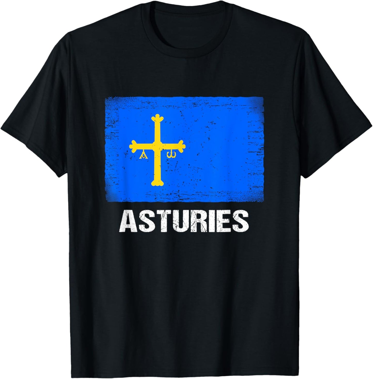 Asturias Flag T-Shirt - T-Shirt | Black