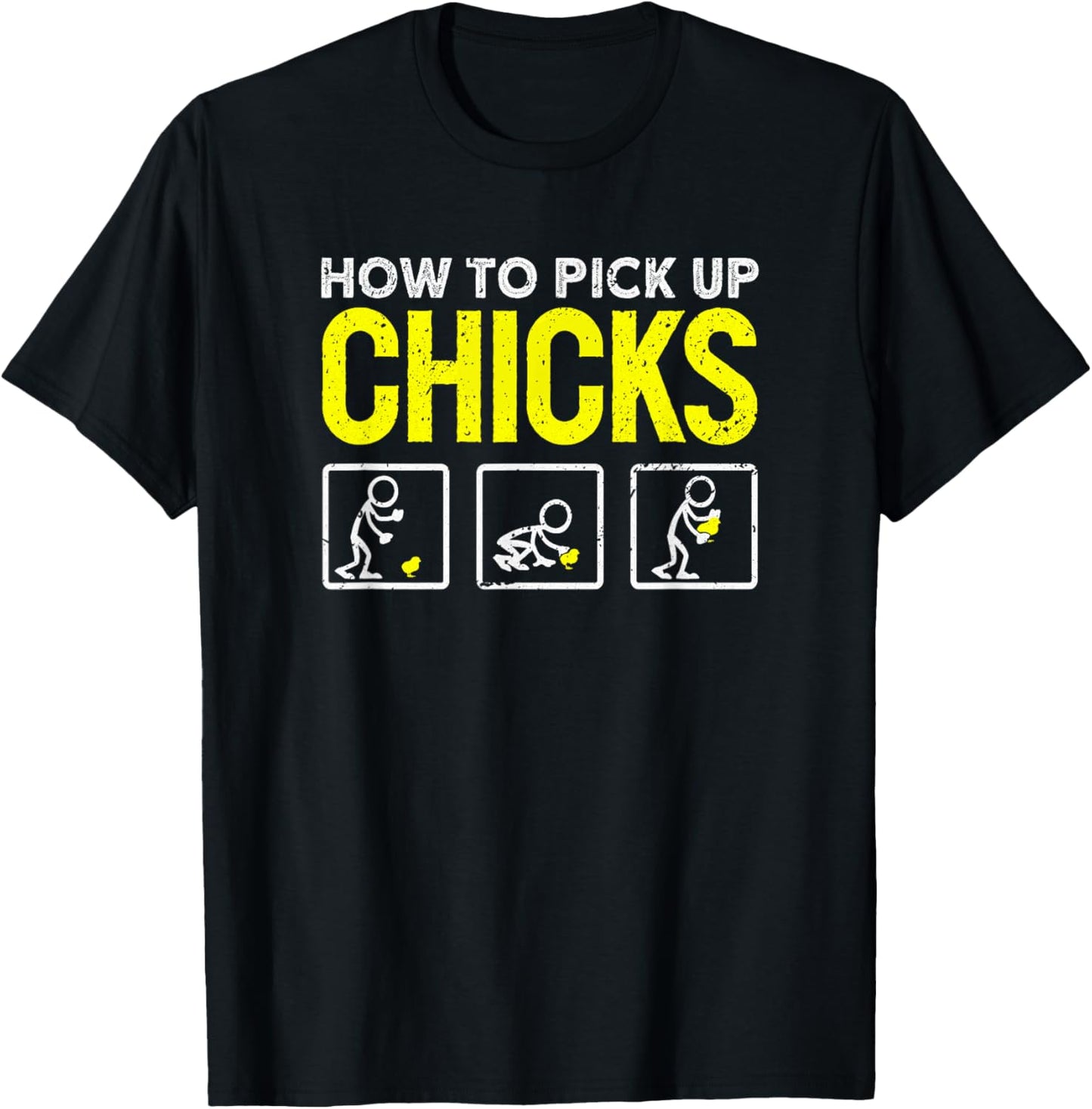 How To Pick Up Chicks Funny Kids Easter T-Shirt - T-Shirt | Black