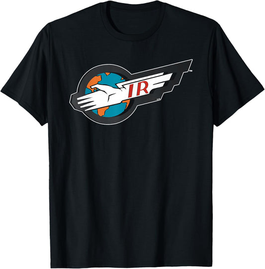 Thunderbirds International Rescue IR Logo T-Shirt - T-Shirt | Black