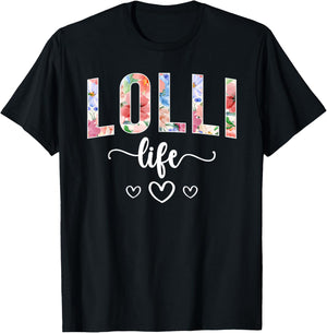 Lolli Life Lolli Grandma Lolli Grandmother T-Shirt - T-Shirt | Black