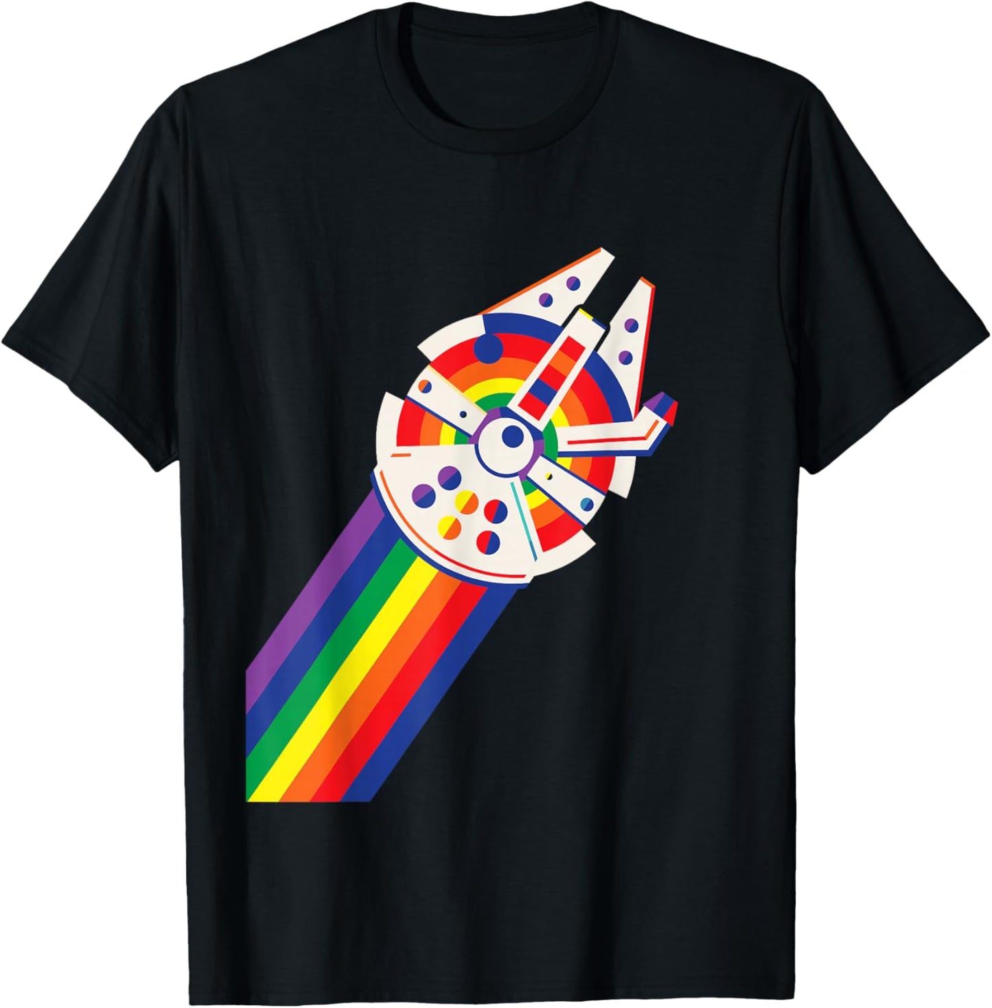 Faucon Millenium Rainbow de Star Wars T-Shirt - T-Shirt | Black