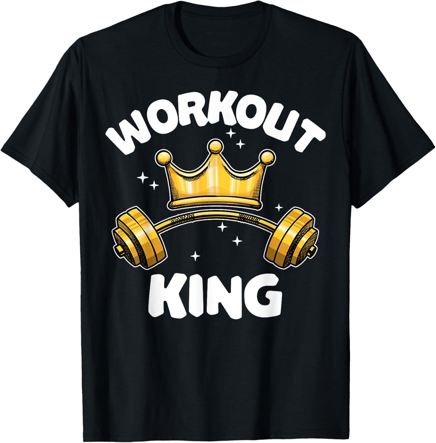 Cool Workout King Partnerlook Team Fitness Training Gym T-Shirt - T-Shirt | Black