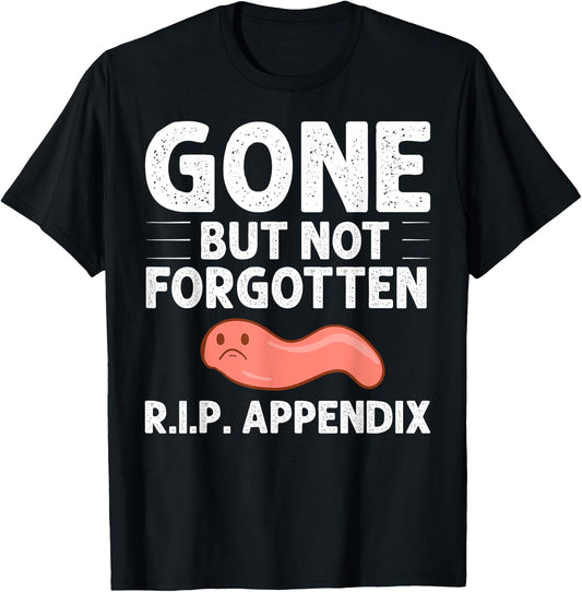 Appendix Cancer Surgery Removal Recovery Appendectomy T-Shirt - T-Shirt | Black